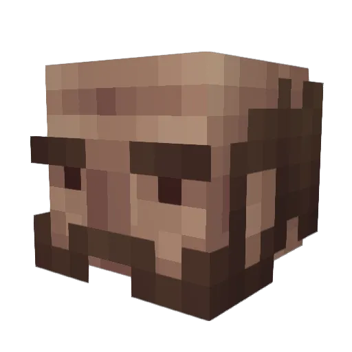kushakevych Minecraft avatar head, 3D render
