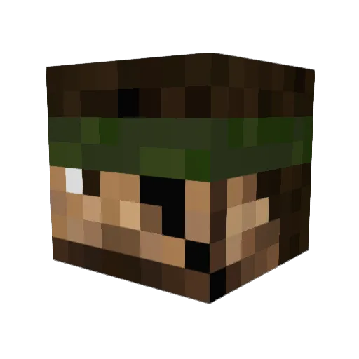 kushaneo Minecraft avatar head, 3D render