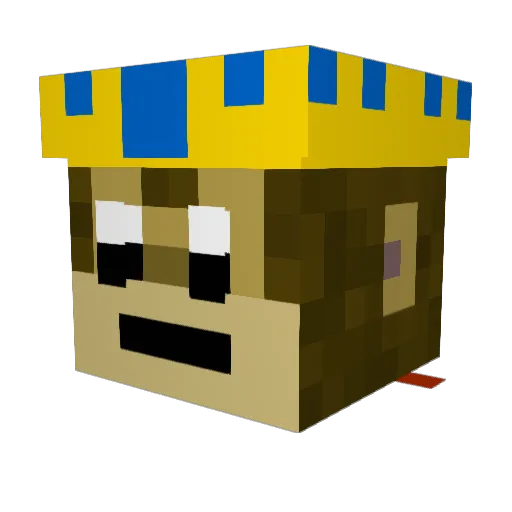 kushonastick Minecraft avatar head, 3D render