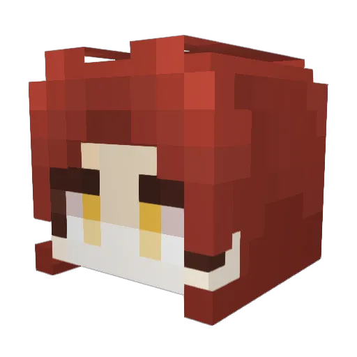 kutar0 Minecraft avatar head, 3D render
