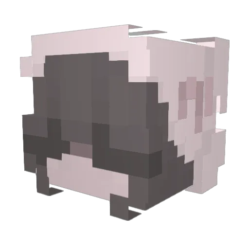 kuuah Minecraft avatar head, 3D render