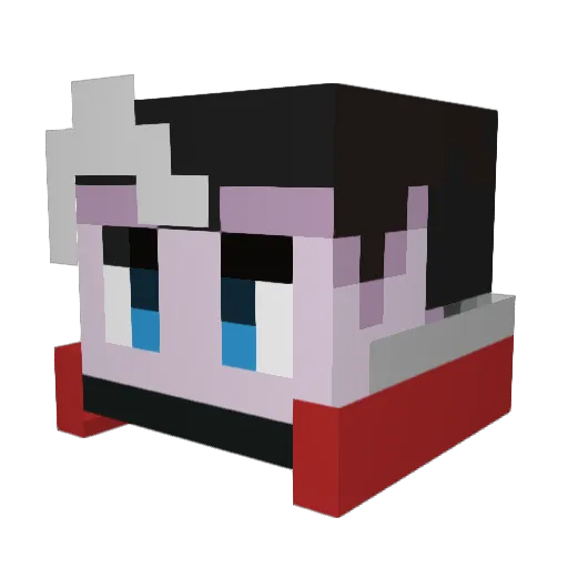 kuuchan12 Minecraft avatar head, 3D render