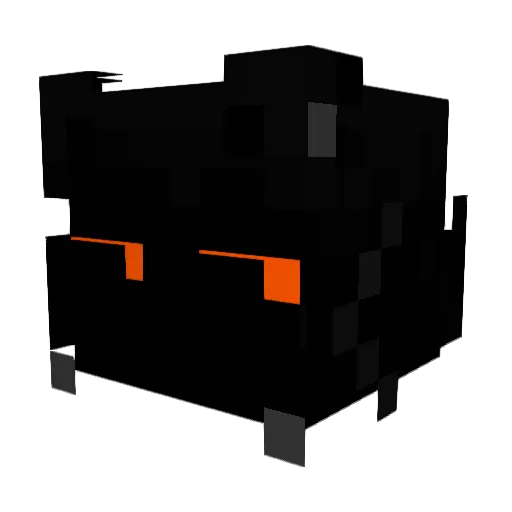 kuukyy Minecraft avatar head, 3D render