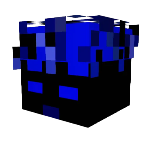 kuvzi Minecraft avatar head, 3D render