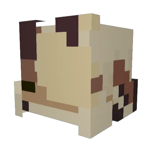 kuwuro Minecraft avatar head, 3D render