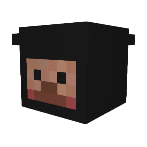 kuwuyy Minecraft avatar head, 3D render