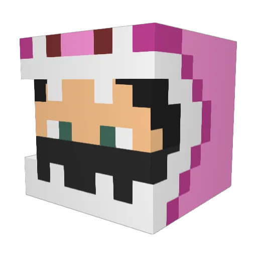kuyaLJ Minecraft avatar head, 3D render