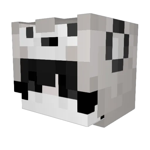 kuyaashee Minecraft avatar head, 3D render