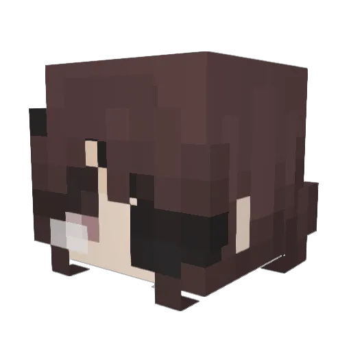 kuyajayc Minecraft avatar head, 3D render