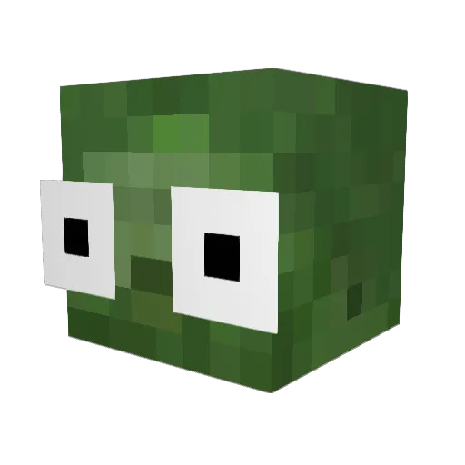 kuygog Minecraft avatar head, 3D render