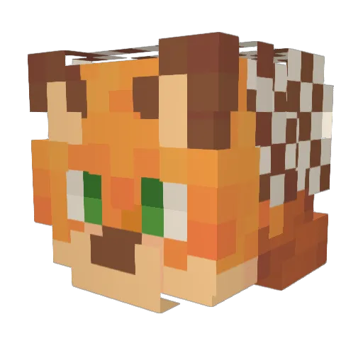 kuz_uy Minecraft avatar head, 3D render