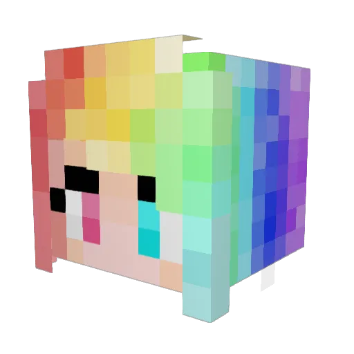 kuzeysimba Minecraft avatar head, 3D render