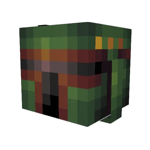 kuzrz Minecraft avatar head, 3D render