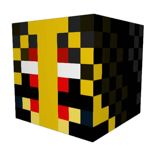 kvaale Minecraft avatar head, 3D render