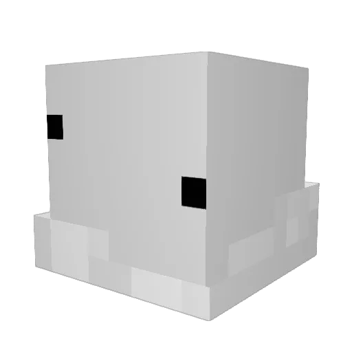 kvaiduv Minecraft avatar head, 3D render