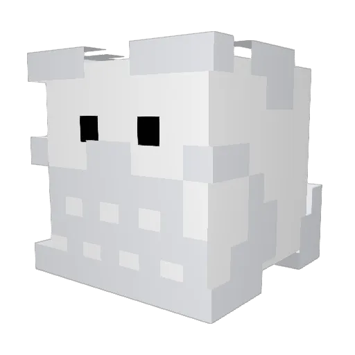 kvaka Minecraft avatar head, 3D render