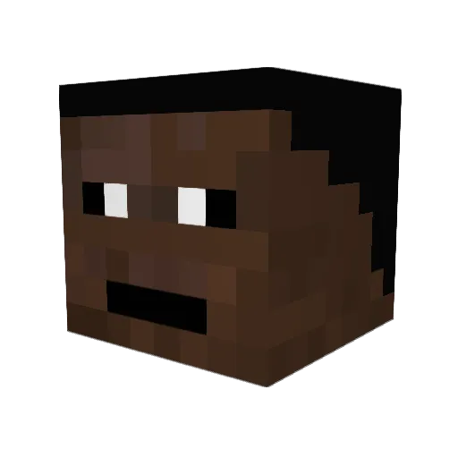 kvasnak Minecraft avatar head, 3D render