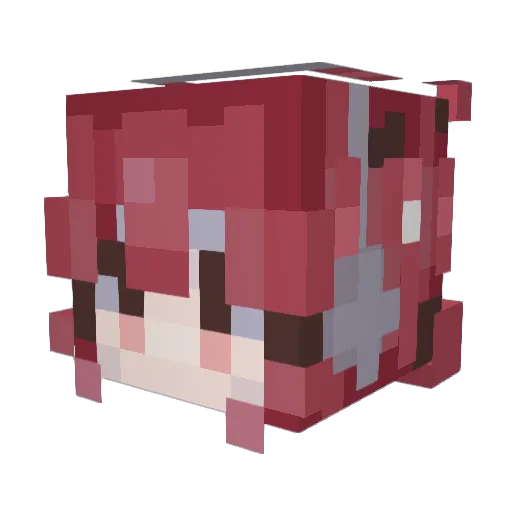 kvetachka Minecraft avatar head, 3D render