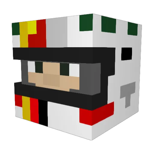 kvettel Minecraft avatar head, 3D render