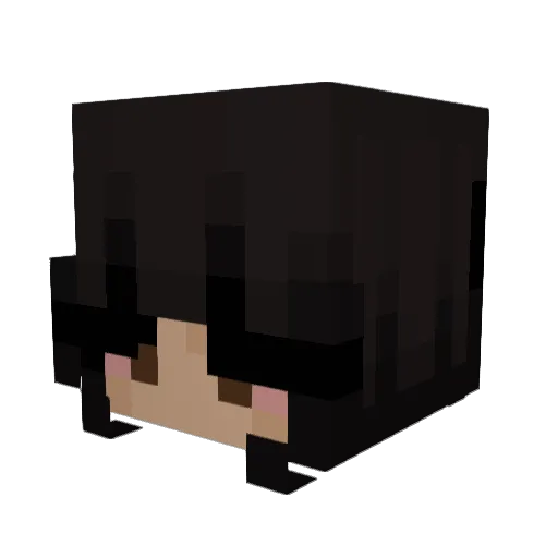 kvieran Minecraft avatar head, 3D render