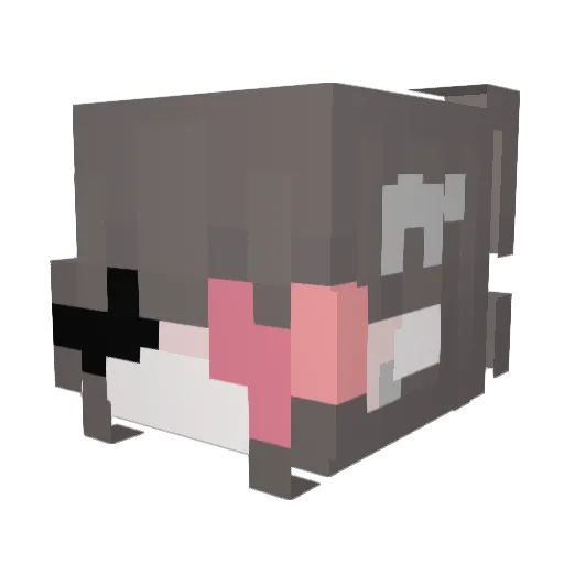 kviixx Minecraft avatar head, 3D render