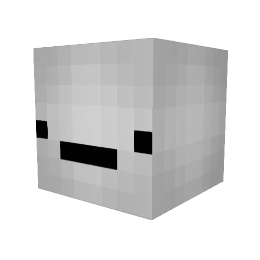 kvikii Minecraft avatar head, 3D render