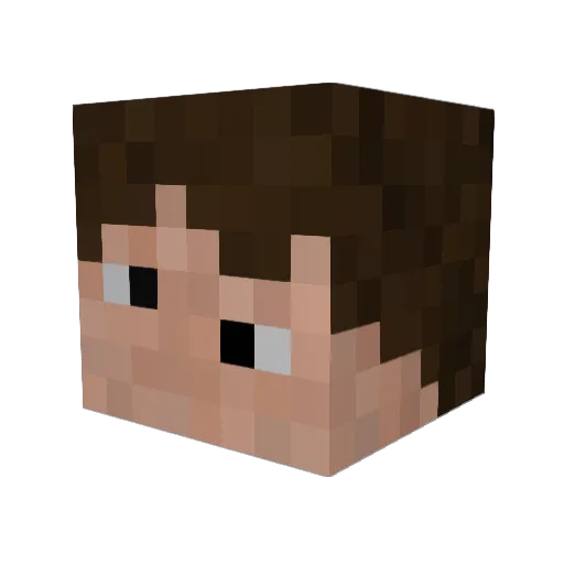 kvizzu Minecraft avatar head, 3D render