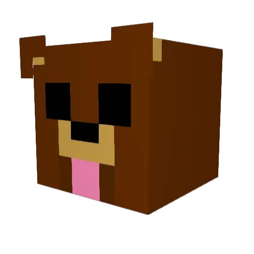 kvk00 Minecraft avatar head, 3D render
