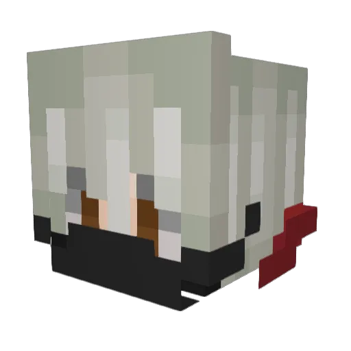 kvlct Minecraft avatar head, 3D render
