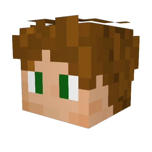 kvn_jgr Minecraft avatar head, 3D render