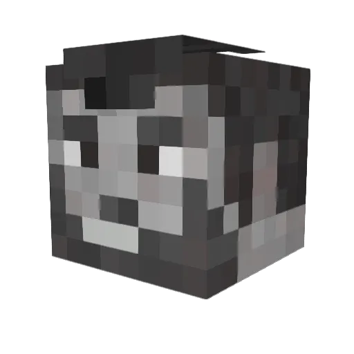 kvpro Minecraft avatar head, 3D render