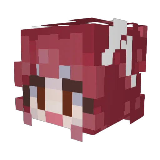 kvrgzzz Minecraft avatar head, 3D render