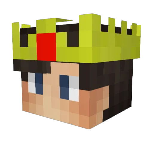 kvrnreddy Minecraft avatar head, 3D render