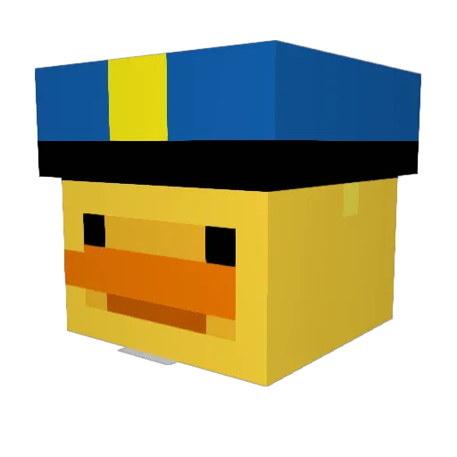 kvtymek Minecraft avatar head, 3D render