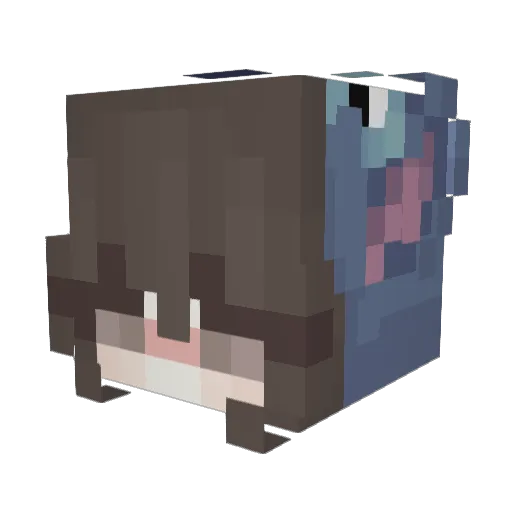 kvviat3k Minecraft avatar head, 3D render