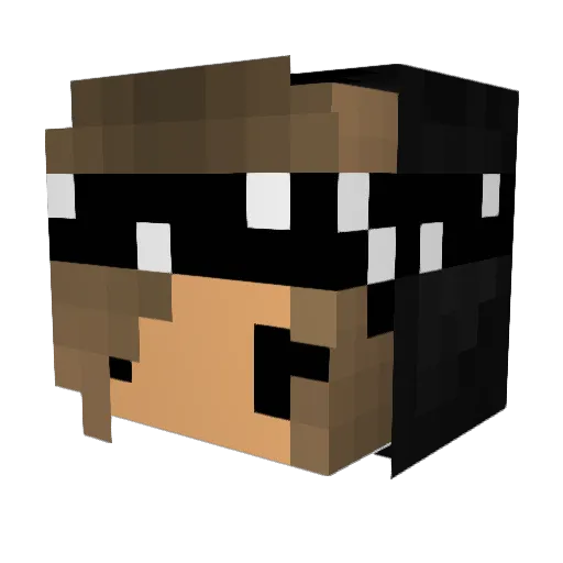 kvvo Minecraft avatar head, 3D render