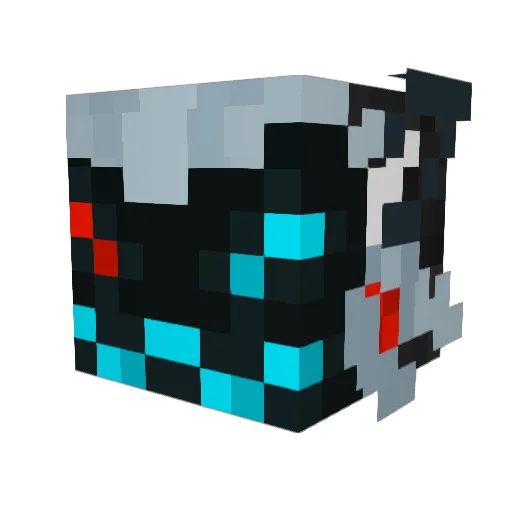 kvvv Minecraft avatar head, 3D render