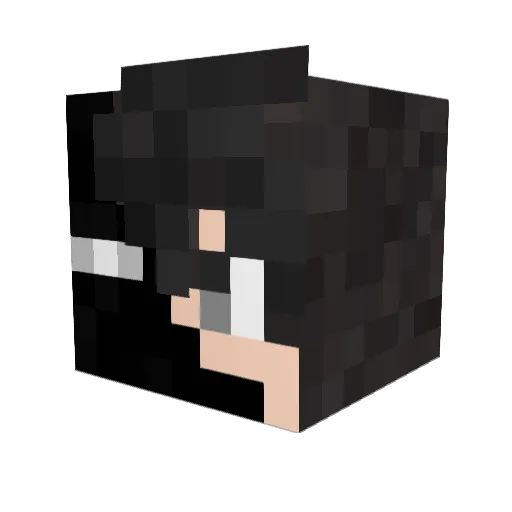 kvy77 Minecraft avatar head, 3D render