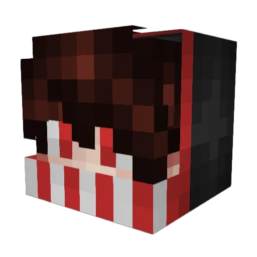 kw0rs Minecraft avatar head, 3D render