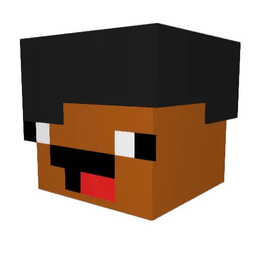 kw2310 Minecraft avatar head, 3D render