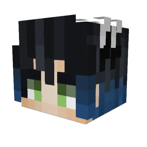 kwael Minecraft avatar head, 3D render