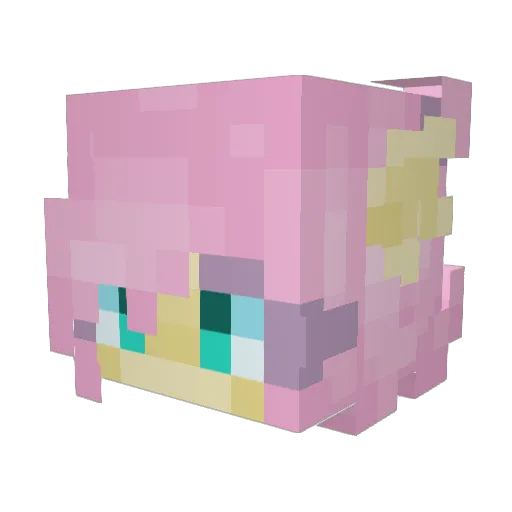 kwaid Minecraft avatar head, 3D render