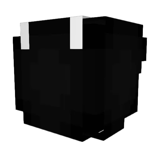 kwaiiii_ Minecraft avatar head, 3D render