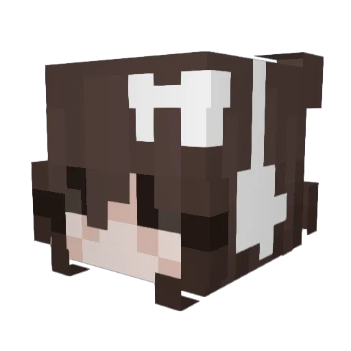 kwaku007 Minecraft avatar head, 3D render