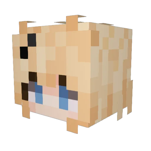 kwater5 Minecraft avatar head, 3D render