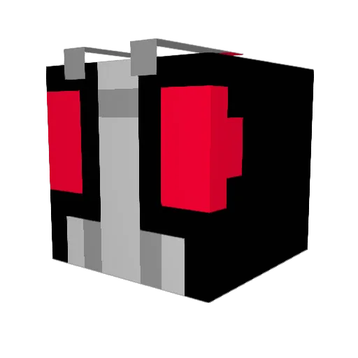 kwd_A Minecraft avatar head, 3D render