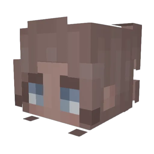 kweenkay Minecraft avatar head, 3D render