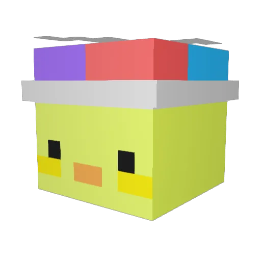 kwept Minecraft avatar head, 3D render