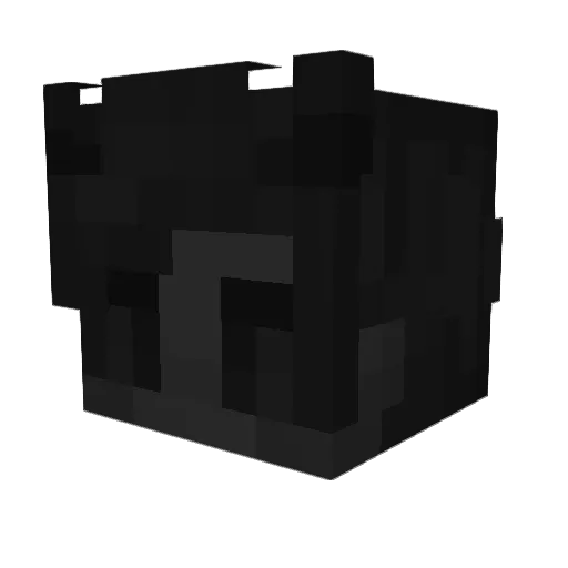 kweron Minecraft avatar head, 3D render