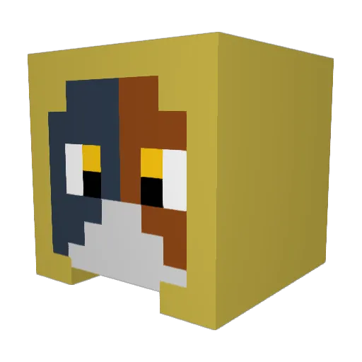 kwes2120 Minecraft avatar head, 3D render